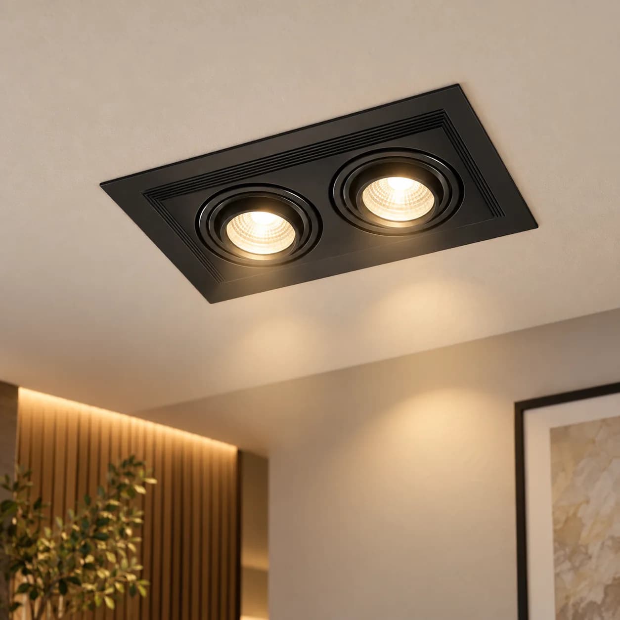 إطار سبوت مزدوج أسود كامل 10×20