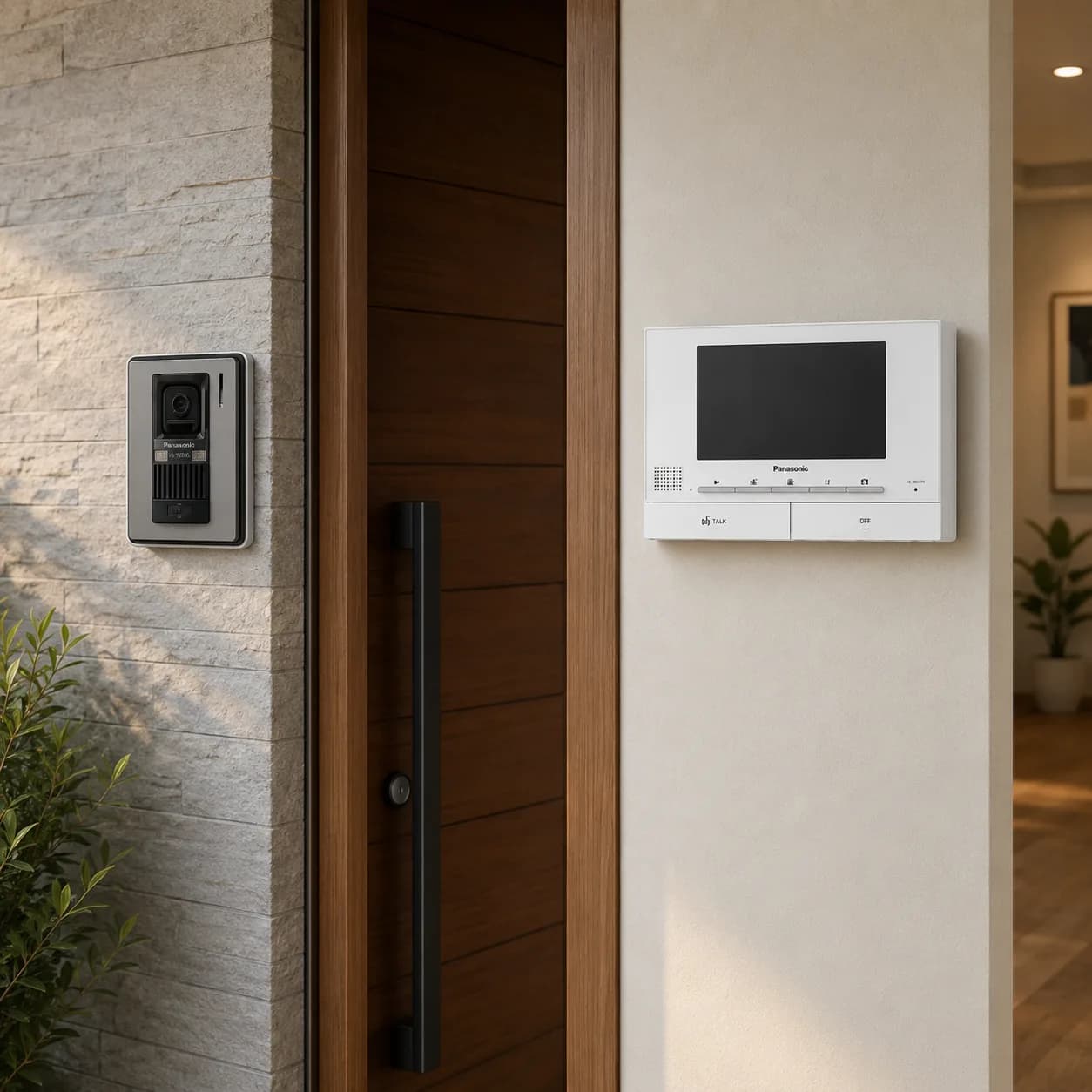 Panasonic 7-Inch Color Video Intercom for Multi-Floor Buildings