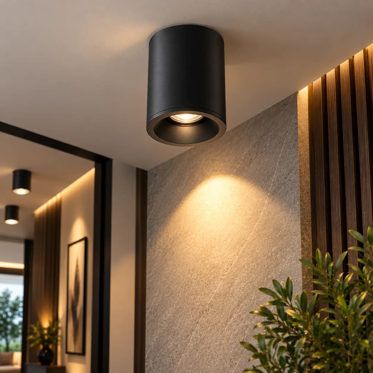 Round Cylinder Spotlight GU10