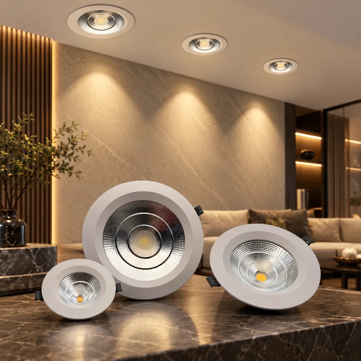Round Indoor Spotlight