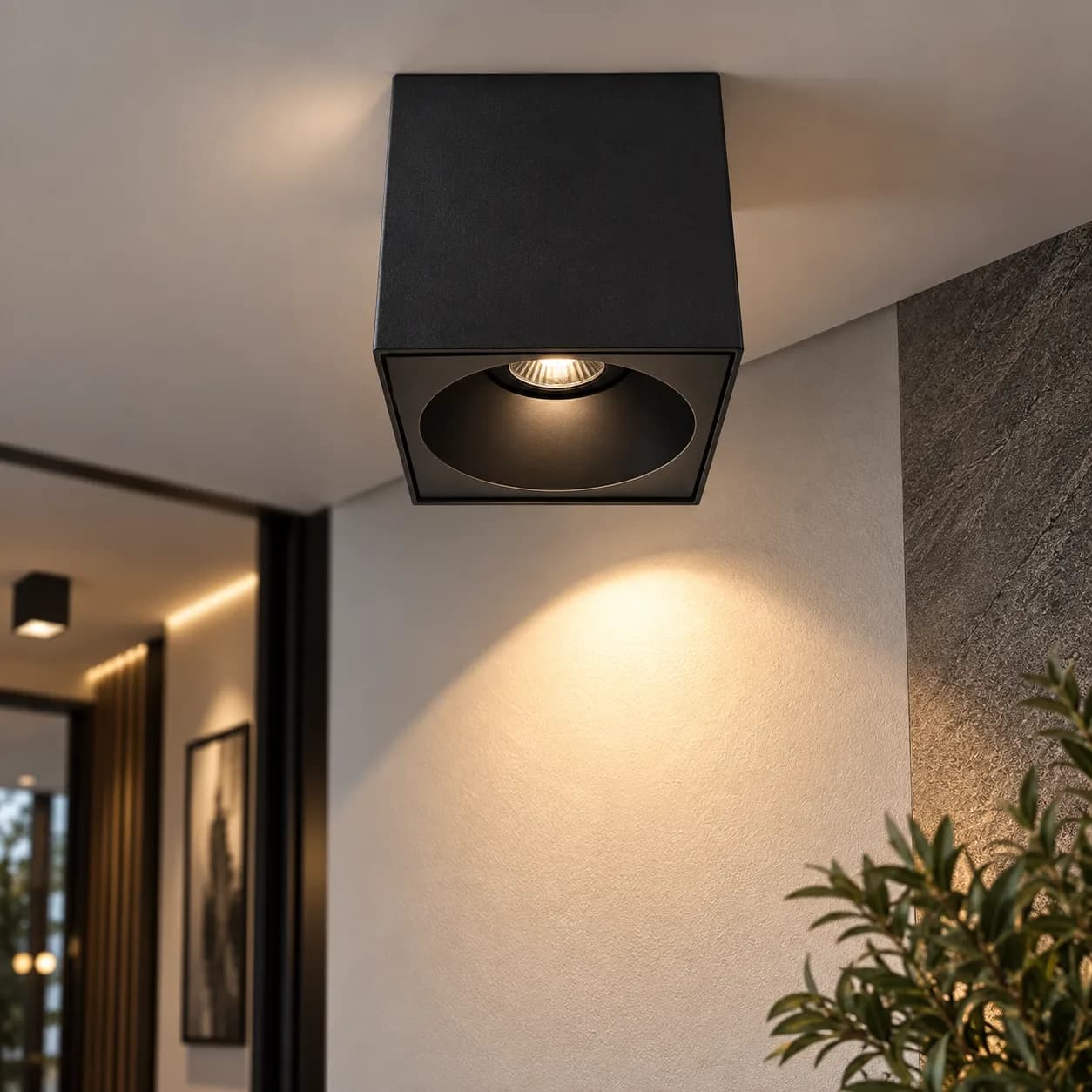 Square LED Spotlight 10×10 cm GU10