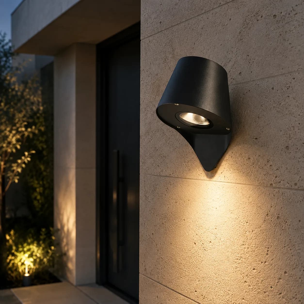 أبليك جداري مودرن أسود LED