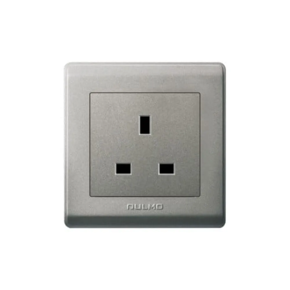 AULMO Gray 13A Socket without Switch
