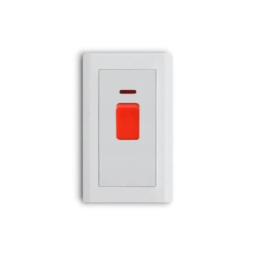 AULMO Double Pole AC Switch 45 Amp White