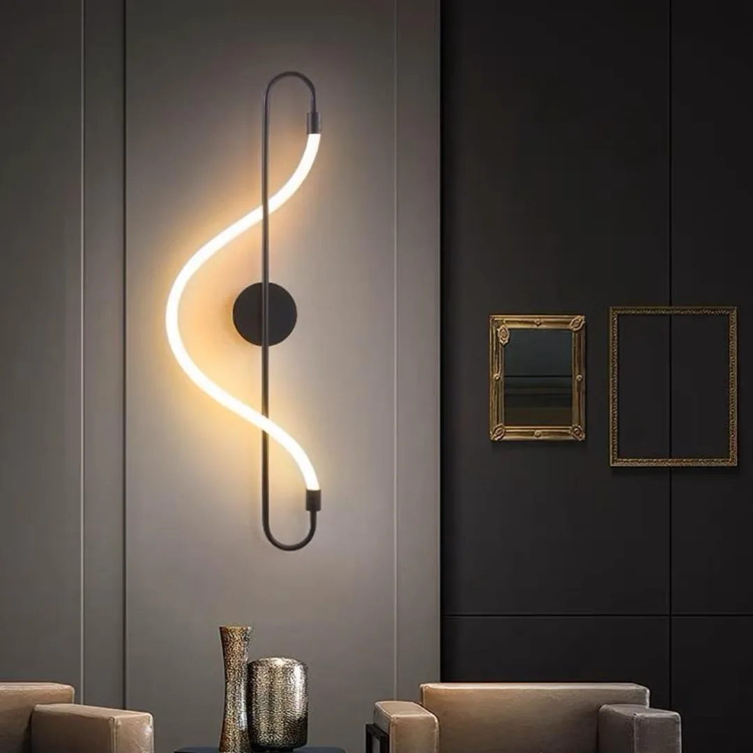 Modern Curved LED Wall Sconce