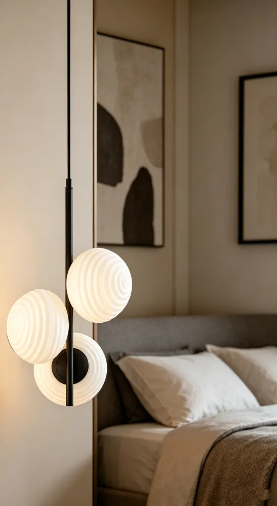 Luxurious Triple Pendant Light with Modern Design