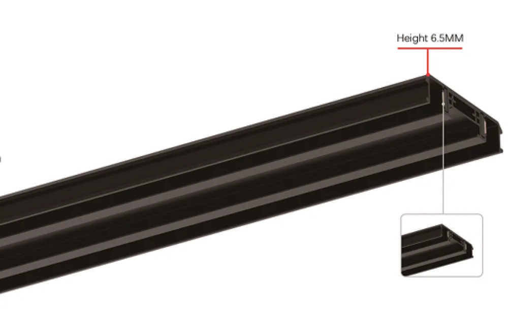 Slim Recessed Magnetic Track Rail