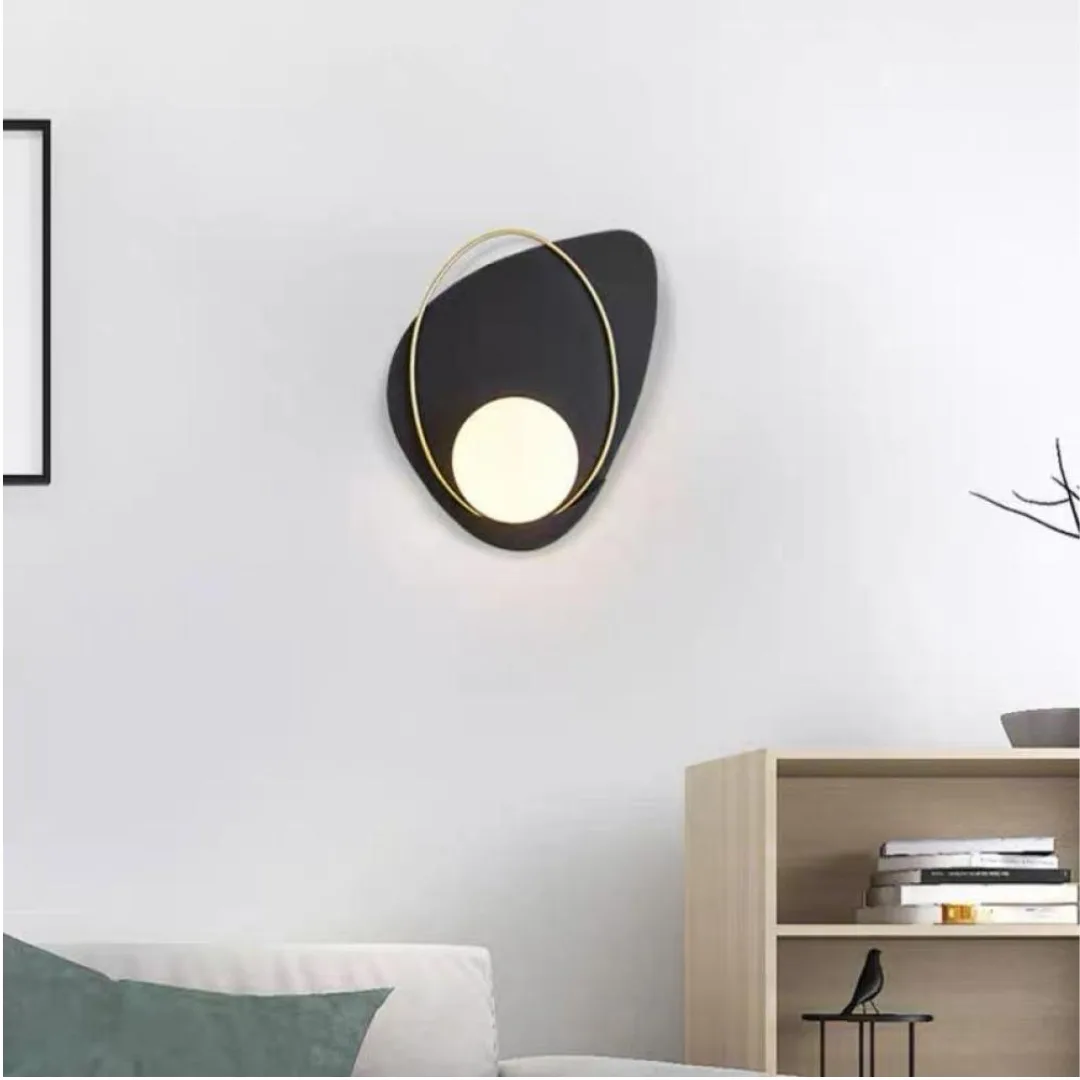Modern Black & Gold Artistic Wall Sconce