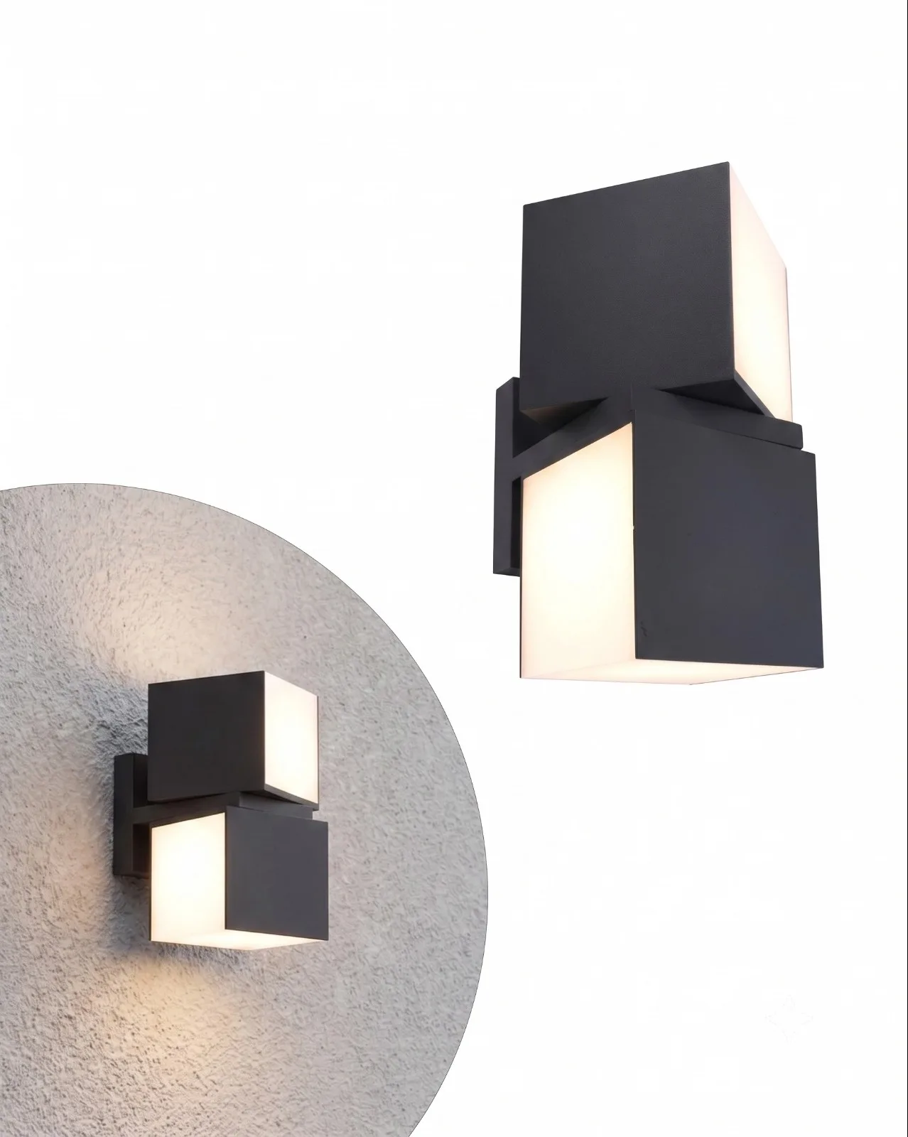 Outdoor LED Wall Sconce Warm Light