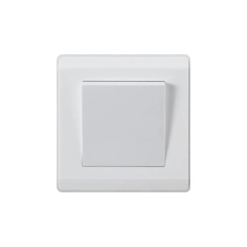 Single Way Lighting Switch 16A White by AULMO