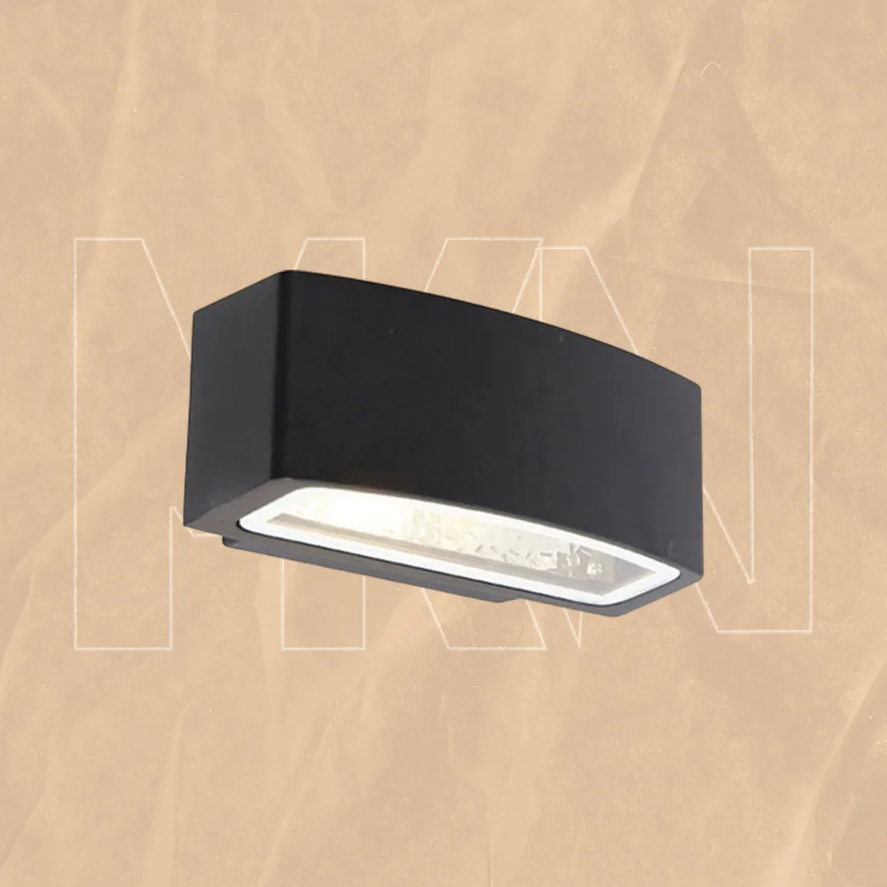 أبليك جداري LED مستطيل بإضاءة دافئة