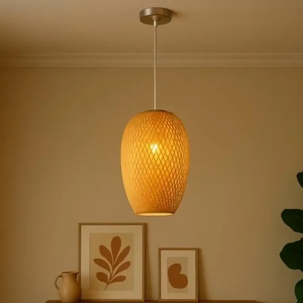 Palm Frond Pendant Light