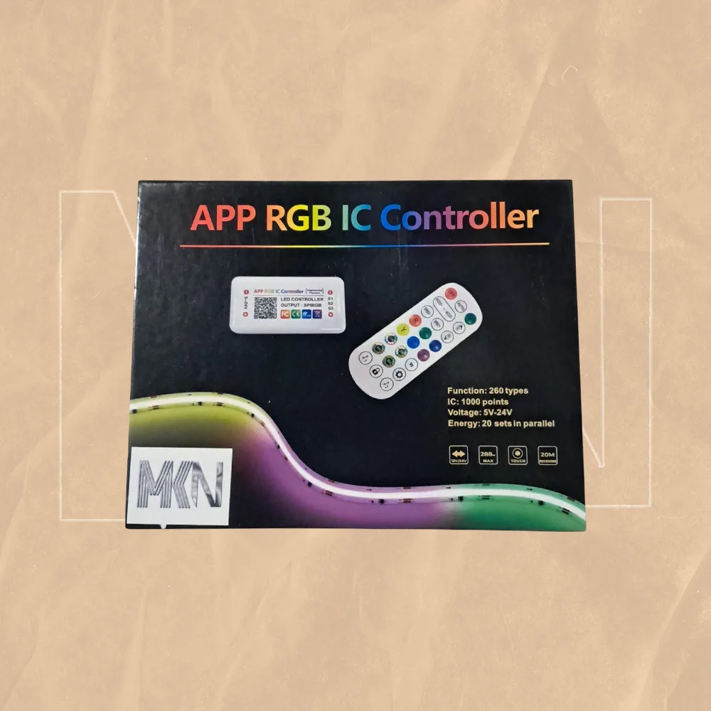 وحدة تحكم RGB IC من MKN لشرائط الإنارة الذكية – 5V/24V