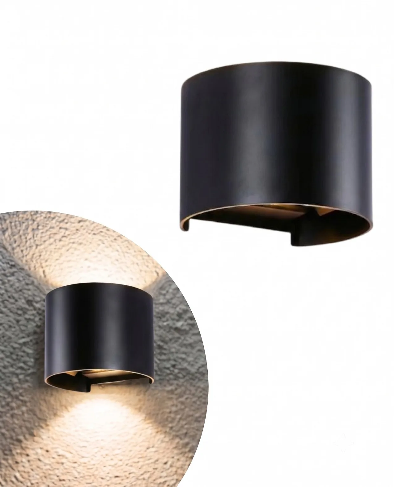 Outdoor LED Wall Light with Warm Glow