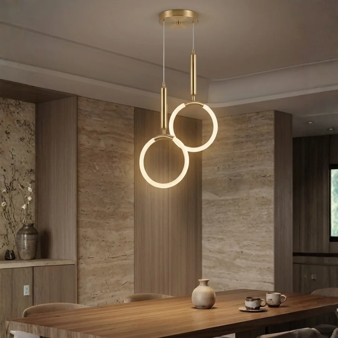 Single LED Pendant Light with Warm Glow