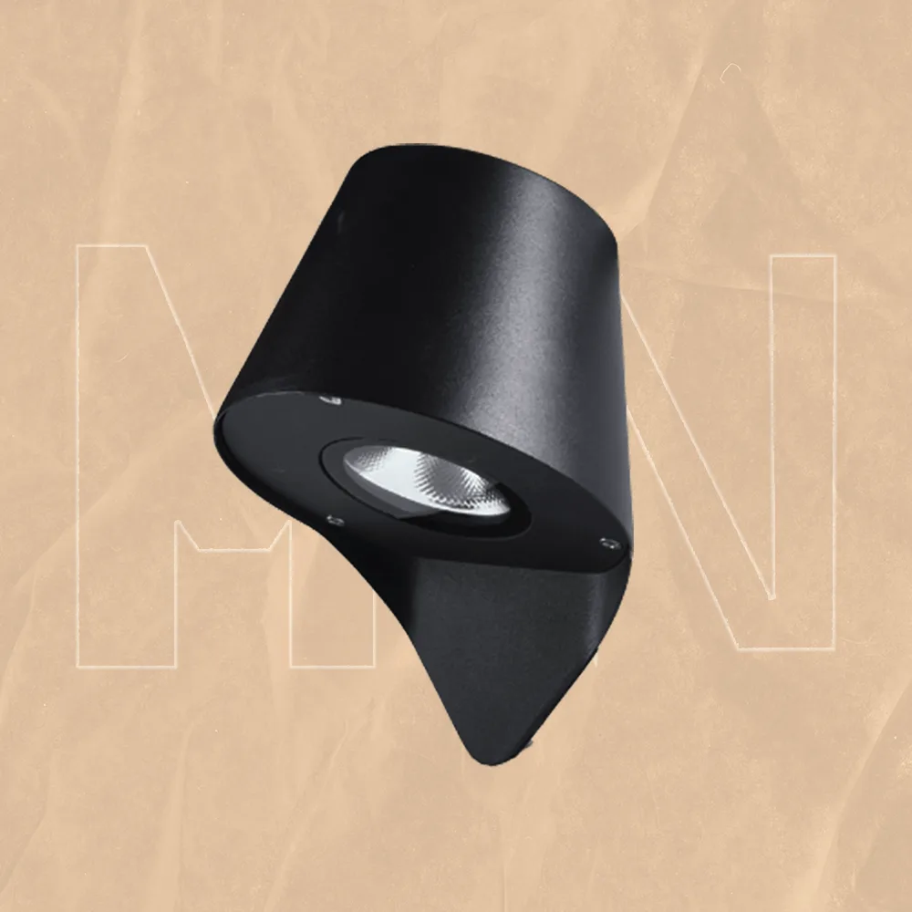 أبليك جداري مودرن أسود LED