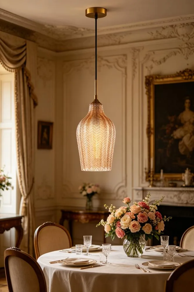 Single Honey-Toned Pendant Light for Elegant Decor