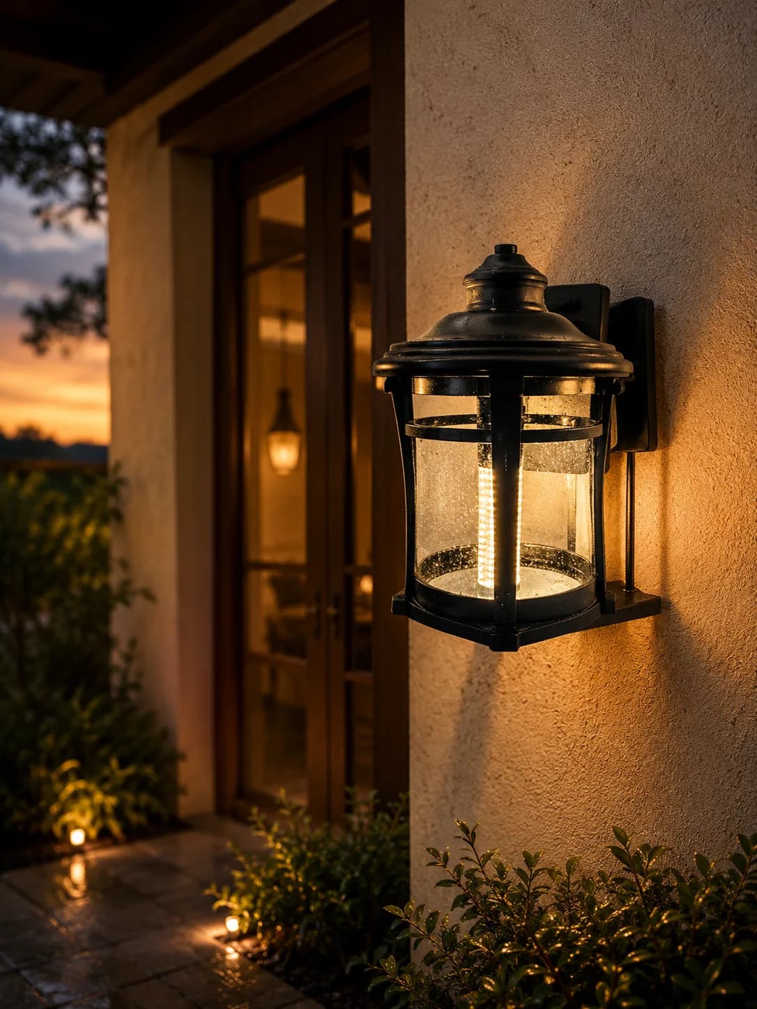 Outdoor Wall Lantern with E27 Lamp Holder for Facades and Entrances